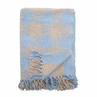 Bloomingville Recycled Cotton Largs Throw Blue